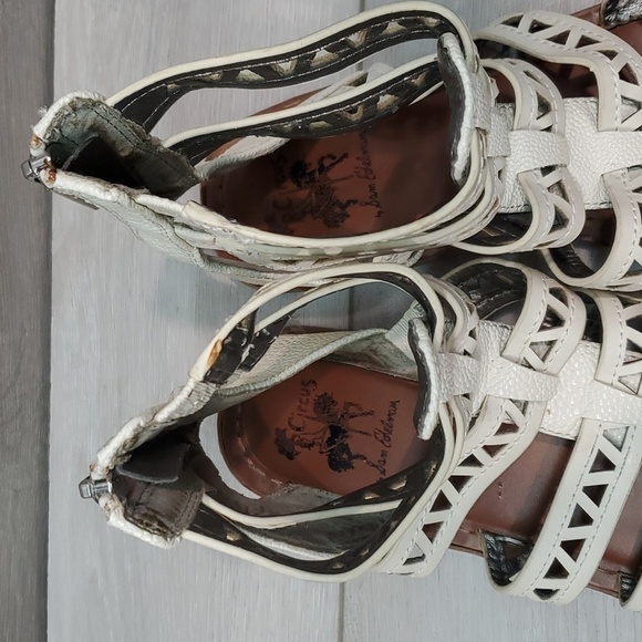 Circus by Edelman Womens Gladiator Ankle Zip Flats shoes sandals sz 9.5M - Picture 6 of 12